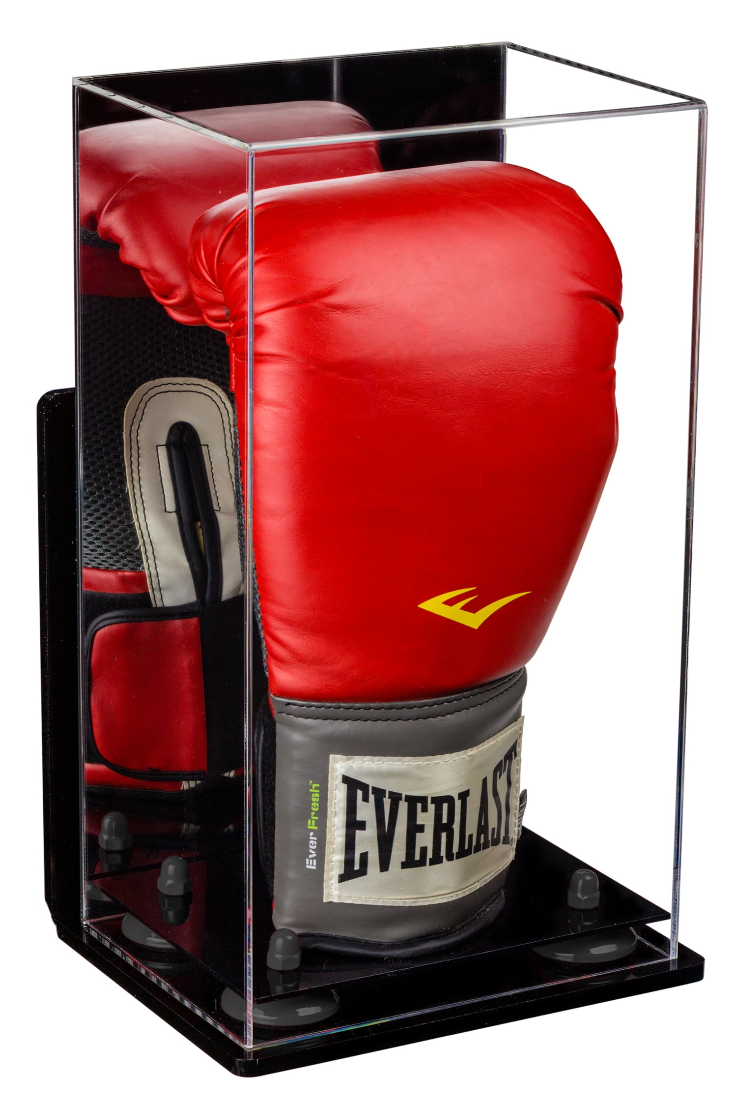 Deluxe Acrylic Boxing Glove Display Case with Mirror, Wall Mount and