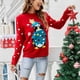 thumbnail image 5 of Xmas Knit Sweaters, Round Collar Fashionable Cartoon Animal Pattern Women Christmas Sweater Long Sleeves for Home ANGGREK Otros, 5 of 7