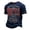 Light Gray, variant on Men's 9/11 25th Anniversary Memorial Shirt American Flag Patriotic Crewneck Short Sleeve 911 Tee Tops
