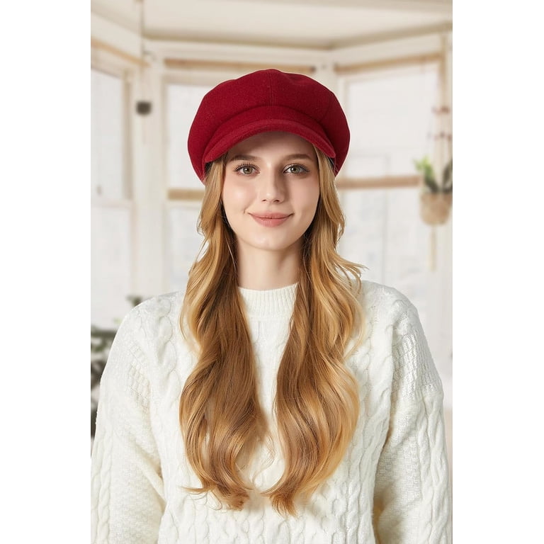 Women Beret Newsboy Hat French Wool Cap Classic Autumn  display picture 3