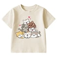 thumbnail image 3 of T-Shirt Fille à Col Rond, T-Shirts Graphiques, Tee-Shirts, Hauts pour Filles 8-9 Ans, 3 of 3