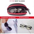 thumbnail image 3 of HAHDAXIA 3 Pack Sunglasses Case, Portable Travel Zipper Eyeglasses Case Hook, 3 of 6
