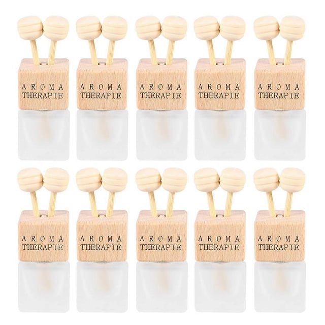 10pcs Car Air Vent Fragrance Bottles with Rotatable Clip Essential Oil Diffuser for Aromatherapy Scent Release Durable Design Odor Control