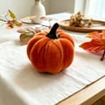 thumbnail image 7 of Orangide Pumpkin Decoration Velvet Fabric Simulated Pumpkin Ornament for Fall Thanksgiving Table Centerpiece Shelf Display, 7 of 7