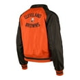 thumbnail image 3 of Women's New Era Orange Cleveland Browns Coaches Raglan Full-Snap Jacket, 3 of 3