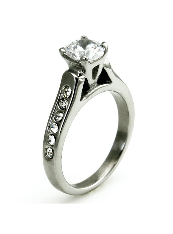 Stainless Steel Engagement Ring