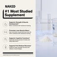 thumbnail image 2 of Naked Creatine Monohydrate, Unflavored Micronized Creatine Powder Supplement, 1KG 200 Servings, 2 of 7