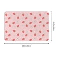 thumbnail image 3 of Bingfone Floral Strawberr Door Mat 16"x24" Front Entrance Non-Slip Low Profile Washable for Entryway, 3 of 7