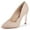 Natural, variant on JENN ARDOR Women's Closed Pointed Toe Pumps Stiletto High Heels Office Lady Wedding Party Dress Heeded Shoes