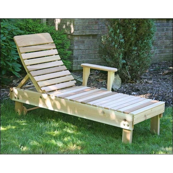 Red Cedar Highback Chaise Lounge