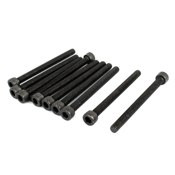 10Pcs M6x70mm Metric 12.9 Alloy Steel Black Hex Socket Head Cap Screws Bolts