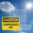 thumbnail image 6 of Compressed Air OSHA Caution Aluminum Sign 10 Inch x 7 Inch - 5 Pack, 6 of 8