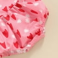 thumbnail image 7 of Bagilaanoe Newborn Baby Girl Summer Rompers Heart Print Sleeveless Bodysuits 3M 6M 9M 12M Infant Ruffle One Piece Jumpsuit, 7 of 7