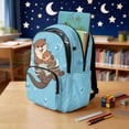 thumbnail image 4 of KUIFORTI Otter Brown School Bag and Lunch Bag Set of 4 Boys Backpack with Pencil Case Water Bottle Sleeve for Elementary Primary Middle School Students, 4 of 7