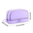 thumbnail image 3 of Rewenti Back to School Large Capacity 4-Layer Pencil Case Solid Color Uncomplicated Multifunctional Stationery Bag for Students, 3 of 6