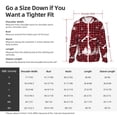 thumbnail image 6 of Goofa Christmas Tree Buffalo Plaid Printed Women's UPF 50+ Sun Protection Hoodie Jacket Lightweight Long Sleeve Sun Shirt for Women with Pocket Hiking Outdoor-Large, 6 of 9