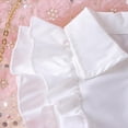 thumbnail image 7 of Toddler Girls Skirt 2-Piece Outfit Set Ruffle Button down Shirts Pleated Skirts Set Summer Little Girl Outfits Red, 5 Y, 7 of 7