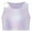 Light Purple, variant on Kids Girls Athletic Shirt Jazz Dance Crop Tops Sequins Dancewear Stage Performance Tank Vest Sky Blue M