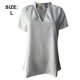 thumbnail image 2 of Camisas de mujer Cuello en V Manga corta Algodón Tops Camiseta Camisetas básicas, 2 of 7