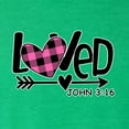 thumbnail image 6 of Wild Bobby, Loved John 3:16 Inspirational/Christian Men Premium Tri Blend Tee, Envy, X-Large, 6 of 6