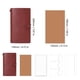 thumbnail image 3 of Practical A6 Travel Diary Refillable Inserts PU Leather Notebook Refillable Notebook Suitable for Creative Professionals light gray, 3 of 4
