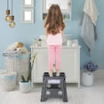 thumbnail image 5 of ACSTEP Folding Step Stool 13'' Tall Adults Step Stool Plastic Step Stools with Non-Slip Surface - Gray, 5 of 10
