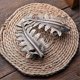 thumbnail image 4 of 1 Pair New European Leaf Curtain Tiebacks Curtain Holdbacks Decorative Wall Hooks Hanger for Drapes Linen Holder Window Treatment Hardware, Bronze, 4 of 5