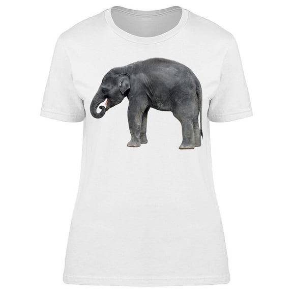 Walking Baby Elephant T-Shirt Women -Image by Shutterstock, Female Small
