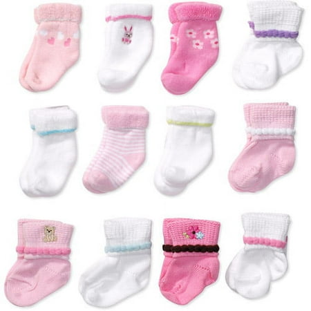 Child of Mine by Carter's - Newborn Assorted Socks, 12 Pairs