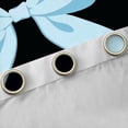 thumbnail image 4 of Feelyou Kawaii Cartoon Bow Blackout Curtains Set of 2 (52x84 Each) for Kids, Blue Princess Bowknot Window Curtains, Fairy Tale Style Curtains and Drapes, Living Room Curtains Decor, 4 of 6