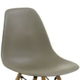 thumbnail image 2 of Suff Plastic Dining Side Chairs, Set of 2, Light Brown, 2 of 7