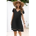 thumbnail image 4 of Vestido ETCYY NEW Summer para mujer con estampado floral y bolsillos, 4 of 5