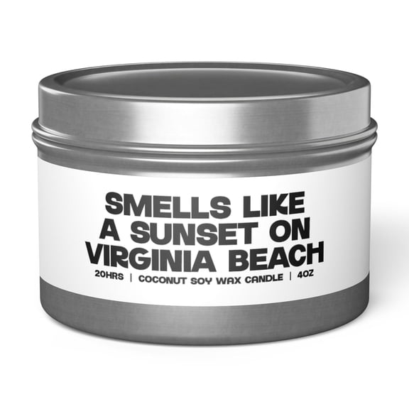 Virginia Beach Moving Away Best Friend Tin Candle Gifts Home Office Decor