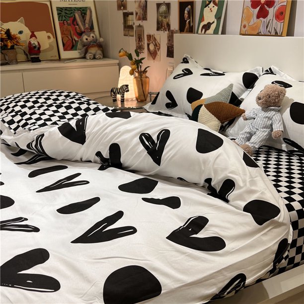 Ins Nordic Bohemia Bedding Set Girls Boys Single Double Size Bed Sheet