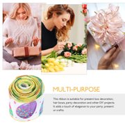 Easter Ribbon Crafts Packaging Ribbons Wired Decorative Printed Wedding Backdrop Ribbon for Wrapping