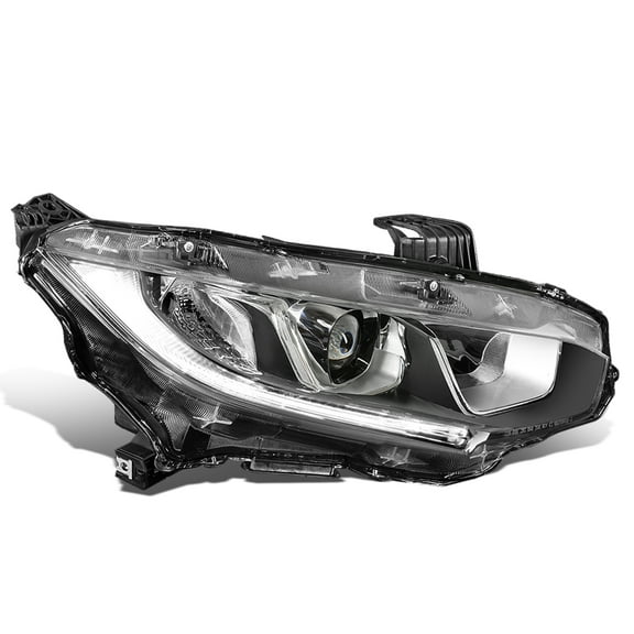 DNA Motoring OEM-HL-0065-R For 2016 to 2020 Honda CIvic Factory Style Right Side Projector Headlight Headlamp 17 18 19