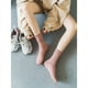 thumbnail image 2 of Medias de seda para mujer, estilo primavera, verano y otoño, calcetines de terciopelo hasta media pantorrilla, finos, de moda, de color sólido caramelo, calcetines de hielo, 2 of 5