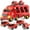 Red/Black/Yellow, variant on Fireman Truck Toys for 3 4 5 6 Years Old Boys Girls - 5 in 1 Carrier Truck Transport for Toddlers 1-3, Friction Power Vehicles for Kids 3-5, Christmas Birthday Gifts, Red