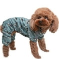 thumbnail image 1 of Chaqueta ligera para perro, de secado rápido, impermeable, resistente al viento, ajustable, con capucha y rayas reflectantes (cebra verde) XL, 1 of 6