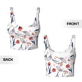 thumbnail image 5 of Lsque Tulips Flowers Printed Women'S Sports Bra, Compression, Moisture Wicking, High-Impact Sports Bra For Women,Supportive sports bra-Large, 5 of 9