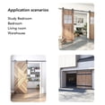 thumbnail image 4 of 2 Hanging Rails, Carbon Steel Barn Door Hardware For Study Bedroom Living Room,  And Quiet, Easy To Install, Suitable For 150kg Load Bearing Capacity, 4 of 8