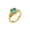 Blue, variant on Womens Stainless Steel Ring 18K Gold Plated Crown Ring With Zircon Loving Heart Vintage Fashion Ornament Gift Idea