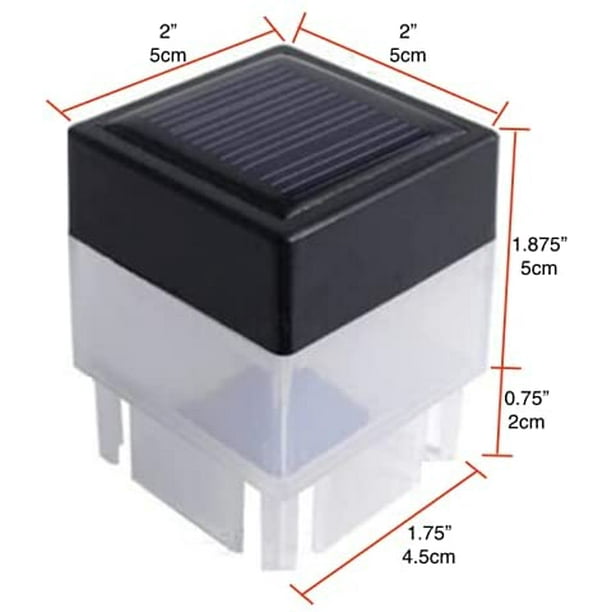 Solar post online cap lights 2x2