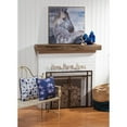 thumbnail image 2 of Evergreen Distressed White Headboard Outdoor Safe Metal Garden Bench, 2 of 3