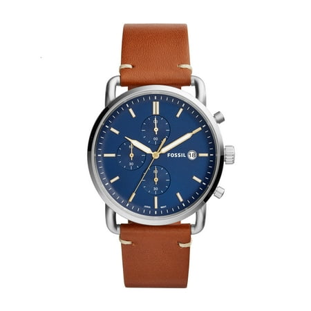 Fossil Men's Commuter Brown Leather Band Watch 42mm FS5401
