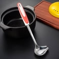 thumbnail image 4 of Gravy Ladle, Small Ladles for Serving Sauce, Stainless Steel Sauce Ladle with Pouring Spout, 12 inch Drizzle Spoon for Gravies and Dressings, Durable Construction, Silver, 4 of 5