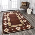 thumbnail image 2 of Alora Decor Ryder 9' x 12' Tribal Burgundy/Tan/Rust/Navy/Sage Area Rug, 2 of 5