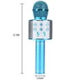 thumbnail image 2 of EIMELI Wireless Bluetooth Handheld Karaoke Microphone Speaker KTV Player Mic Party - Blue, 2 of 8