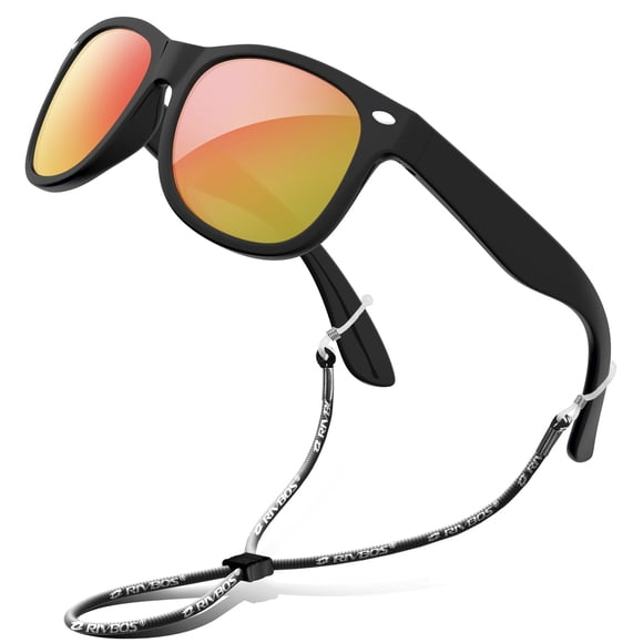 Gafas de Sol Polarizadas de Caucho para Niños RIVBOS, Edad 3-10, Modelo RBK004-2