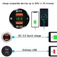 thumbnail image 4 of Upgrade Dual Usb 4.2a Socket Charger 12-24 Volt Ip66 Waterproof Power Outlet For Car Boat Motorcycle (green), 4 of 5